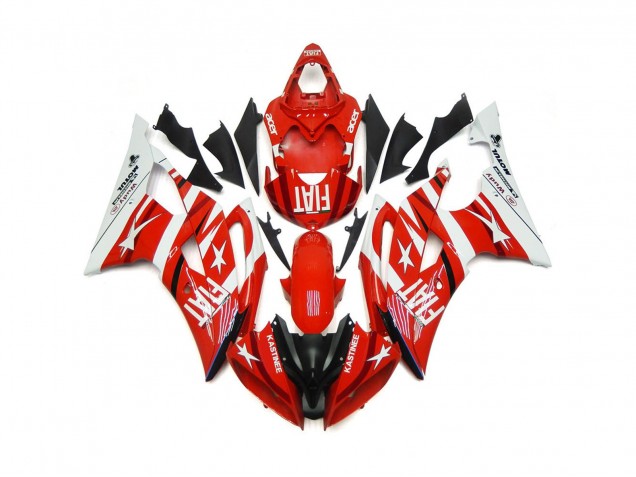2008-2016 Rot & Weiß Mit Sternen R6 Motorrad Verkleidungen 2008-2016 Rot & Weiß Mit Sternen R6 Motorrad Verkleidungen