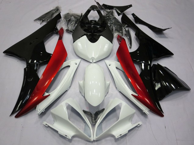 2008-2016 Rot Schwarz & Weiß R6 Motorrad Verkleidungen 2008-2016 Rot Schwarz & Weiß R6 Motorrad Verkleidungen