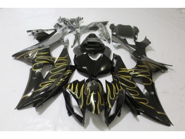 2008-2016 Schwarz Glänzend & Flame R6 Motorrad Verkleidungen