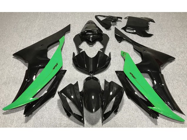 2008-2016 Schwarz Glänzend & Grün R6 Motorrad Verkleidungen 2008-2016 Schwarz Glänzend & Grün R6 Motorrad Verkleidungen