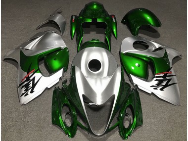 2008-2020 Glänzendes Grün & Silber GSXR 1300 Motorrad Verkleidungen