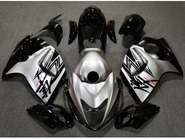2008-2020 Glänzendes Schwarz & Silberdesign GSXR 1300 Motorrad Verkleidungen