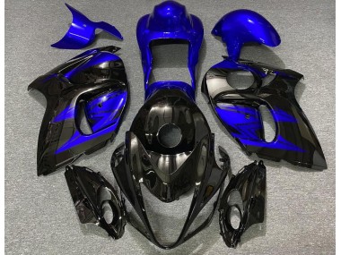 2008-2020 Glänzendes Schwarz & Tiefes Blau GSXR 1300 Motorrad Verkleidungen