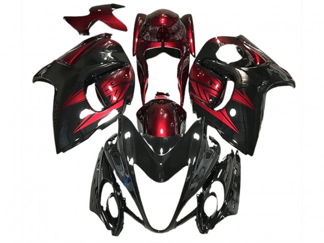 2008-2020 Glänzendes Schwarz & Tiefrot GSXR 1300 Motorrad Verkleidungen 2008-2020 Glänzendes Schwarz & Tiefrot GSXR 1300 Motorrad Verkleidungen