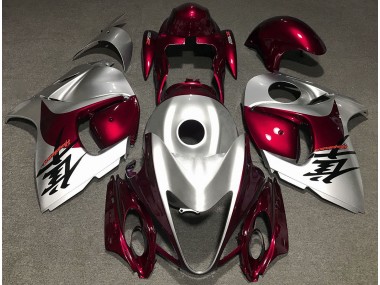 2008-2020 Rot Glänzend & Silber GSXR 1300 Motorrad Verkleidungen