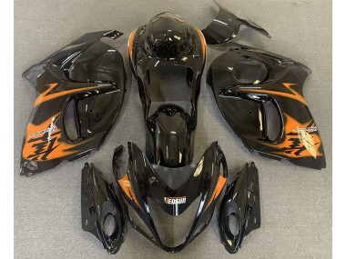 2008-2020 Schwarz Glänzend & Orange GSXR 1300 Motorrad Verkleidungen