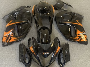 2008-2020 Schwarz Glänzend & Orange GSXR 1300 Motorrad Verkleidungen