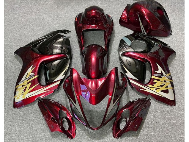 2008-2020 Tiefrot & Gold GSXR 1300 Motorrad Verkleidungen 2008-2020 Tiefrot & Gold GSXR 1300 Motorrad Verkleidungen