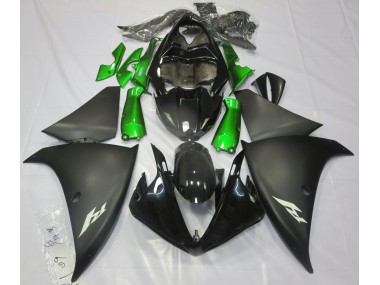 2009-2011 Matt Schwarz & Grün R1 Motorrad Verkleidungen