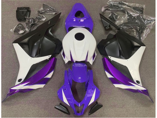 2009-2012 Glanz Lila Weiß & Violett CBR600RR Motorrad Verkleidungen 2009-2012 Glanz Lila Weiß & Violett CBR600RR Motorrad Verkleidungen