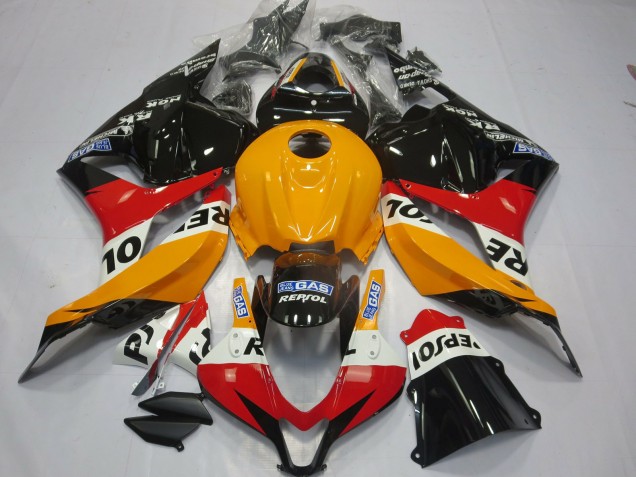 2009-2012 Hellorange Repsol CBR600RR Motorrad Verkleidungen 2009-2012 Hellorange Repsol CBR600RR Motorrad Verkleidungen