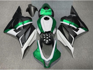 2009-2012 Matt Schwarzer & Grüner Stern CBR600RR Motorrad Verkleidungen