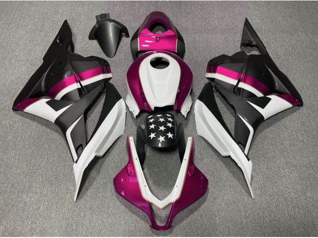 2009-2012 Matt Schwarzer & Rosa Stern CBR600RR Motorrad Verkleidungen 2009-2012 Matt Schwarzer & Rosa Stern CBR600RR Motorrad Verkleidungen