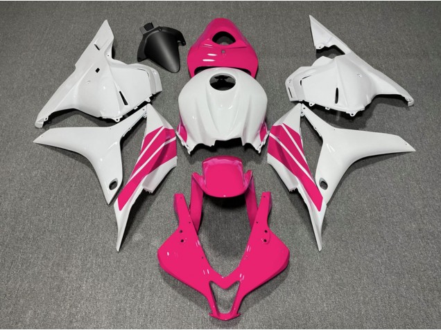 2009-2012 Rosa & Weißer Seitenstreifen CBR600RR Motorrad Verkleidungen