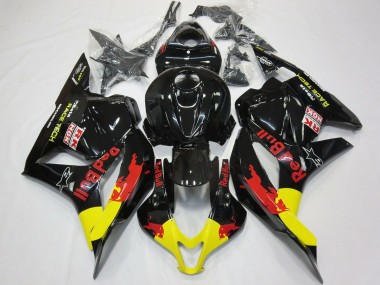 2009-2012 Rot Bull Schwarz Glänzend CBR600RR Motorrad Verkleidungen