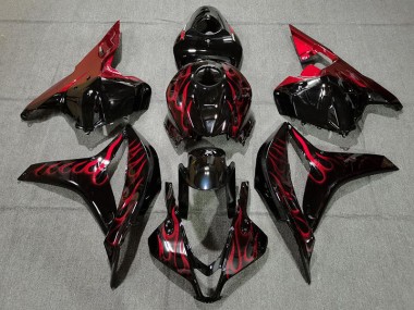 2009-2012 Rot Flamme CBR600RR Motorrad Verkleidungen