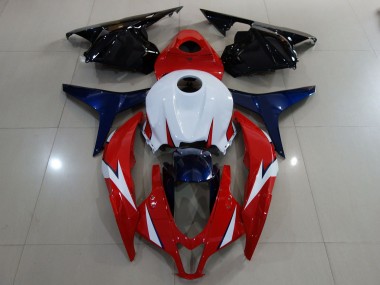 2009-2012 Rot Glänzend / Weiß CBR600RR Motorrad Verkleidungen