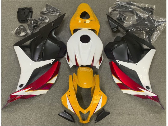 2009-2012 Rot Glänzend Weiß & Gelb CBR600RR Motorrad Verkleidungen 2009-2012 Rot Glänzend Weiß & Gelb CBR600RR Motorrad Verkleidungen