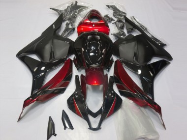 2009-2012 Rot Glänzend & Schwarz CBR600RR Motorrad Verkleidungen