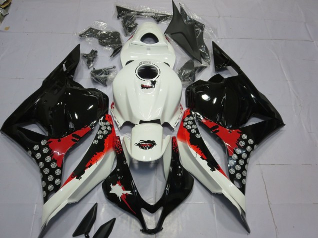 2009-2012 Rot & Schwarz Splatter CBR600RR Motorrad Verkleidungen 2009-2012 Rot & Schwarz Splatter CBR600RR Motorrad Verkleidungen