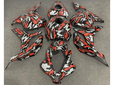 2009-2012 Rotgrau Tarnung CBR600RR Motorrad Verkleidungen