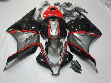 2009-2012 Schwarz & Grau Rot Pin CBR600RR Motorrad Verkleidungen