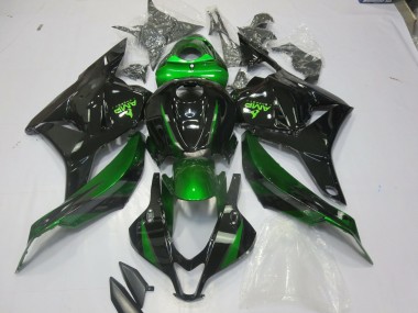 2009-2012 Spezial Grün Glänzendes Schwarz CBR600RR Motorrad Verkleidungen