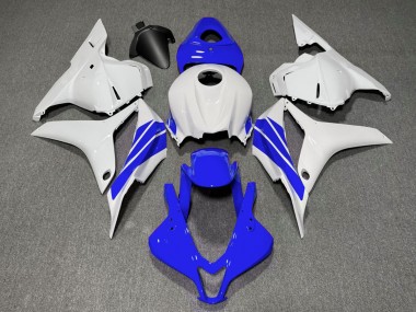 2009-2012 Tiefes Blauer & Weißer Seitenstreifen CBR600RR Motorrad Verkleidungen