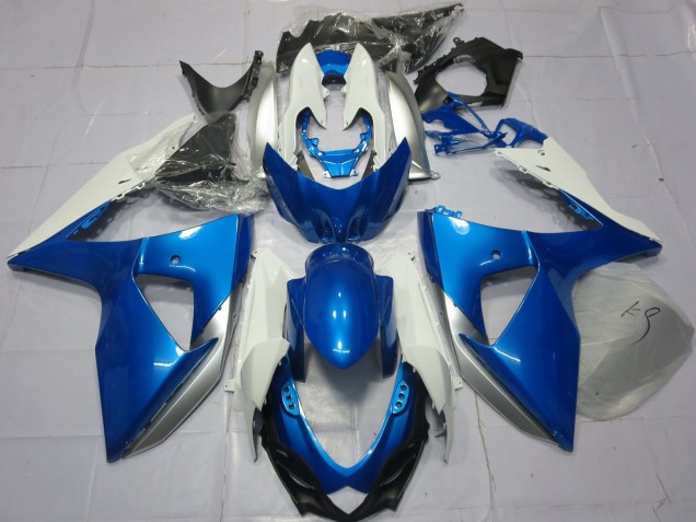 2009-2016 Blau & Weiß GSXR 1000 Motorrad Verkleidungen 2009-2016 Blau & Weiß GSXR 1000 Motorrad Verkleidungen