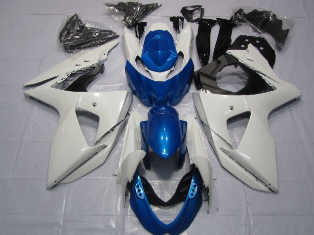 2009-2016 Weiß & Blau GSXR 1000 Motorrad Verkleidungen 2009-2016 Weiß & Blau GSXR 1000 Motorrad Verkleidungen
