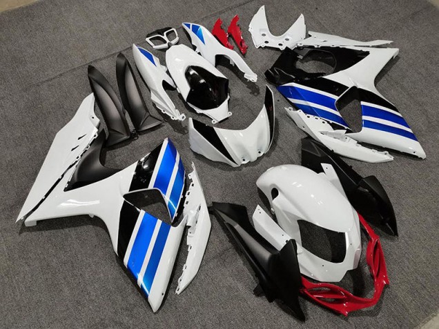 2009-2016 Weiß Blau & Rot Stil GSXR 1000 Motorrad Verkleidungen 2009-2016 Weiß Blau & Rot Stil GSXR 1000 Motorrad Verkleidungen