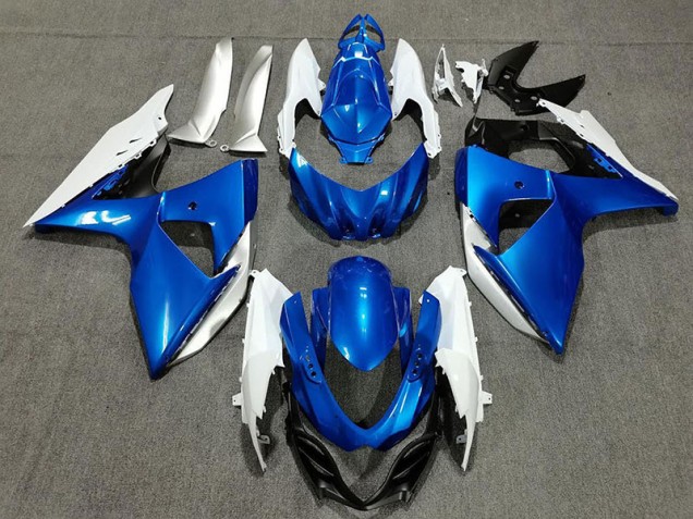 2009-2016 Blauweiß & Silber GSXR 1000 Motorrad Verkleidungen 2009-2016 Blauweiß & Silber GSXR 1000 Motorrad Verkleidungen