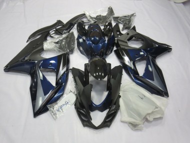 2009-2016 Blausilber & Schwarz GSXR 1000 Motorrad Verkleidungen