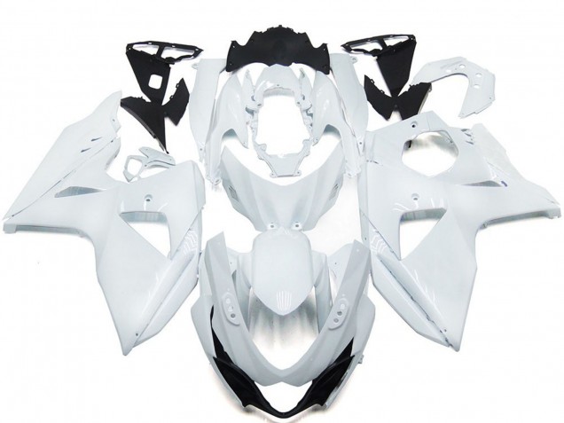 2009-2016 Einfarbig Glänzend Weiß GSXR 1000 Motorrad Verkleidungen 2009-2016 Einfarbig Glänzend Weiß GSXR 1000 Motorrad Verkleidungen