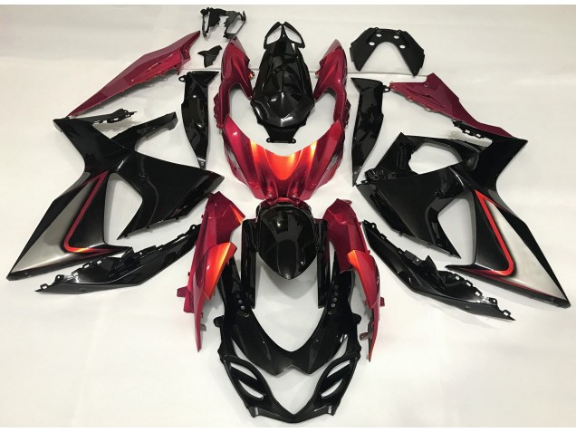 2009-2016 Gebranntes Orange & Schwarz GSXR 1000 Motorrad Verkleidungen 2009-2016 Gebranntes Orange & Schwarz GSXR 1000 Motorrad Verkleidungen