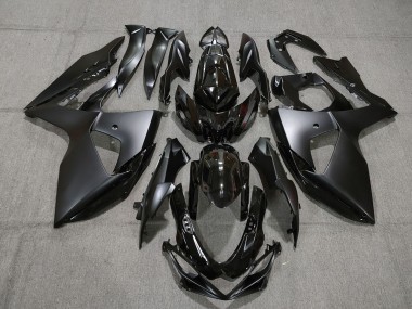2009-2016 Glanz & Matt Schwarz Stil GSXR 1000 Motorrad Verkleidungen