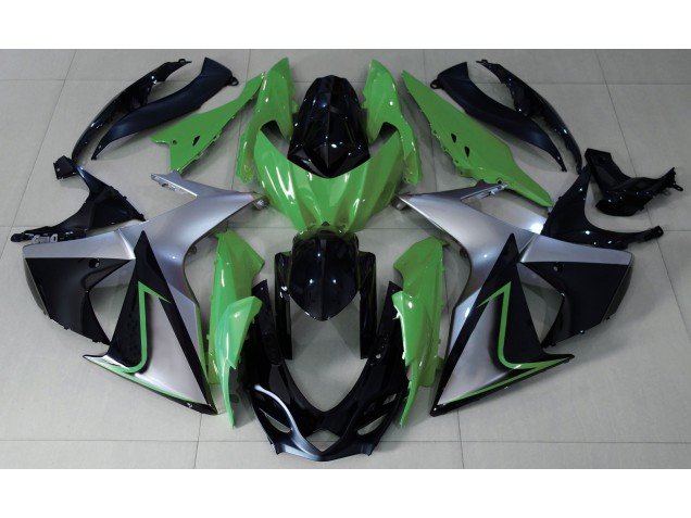 2009-2016 Grün-Silber & Schwarz GSXR 1000 Motorrad Verkleidungen 2009-2016 Grün-Silber & Schwarz GSXR 1000 Motorrad Verkleidungen