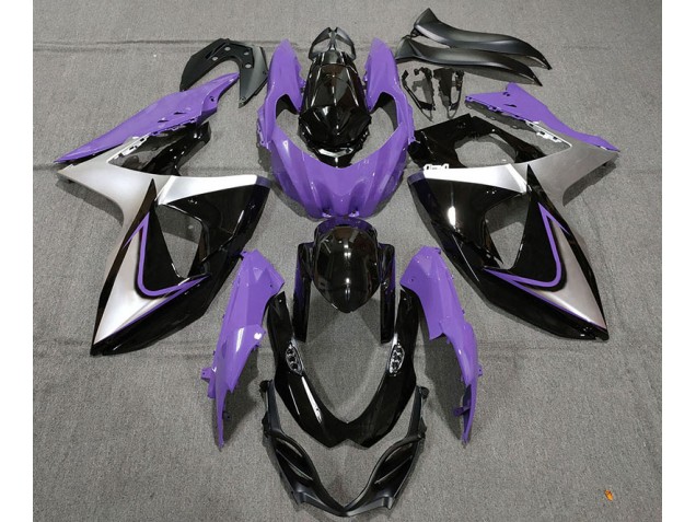 2009-2016 Lila Silber & Schwarz GSXR 1000 Motorrad Verkleidungen 2009-2016 Lila Silber & Schwarz GSXR 1000 Motorrad Verkleidungen