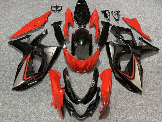 2009-2016 Rot Glänzend & Schwarz GSXR 1000 Motorrad Verkleidungen 2009-2016 Rot Glänzend & Schwarz GSXR 1000 Motorrad Verkleidungen