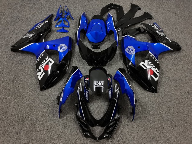 2009-2016 Schwarz & Blau Mit Benutzerdefinierten Logos GSXR 1000 Motorrad Verkleidungen 2009-2016 Schwarz & Blau Mit Benutzerdefinierten Logos GSXR 1000 Motorrad Verkleidungen