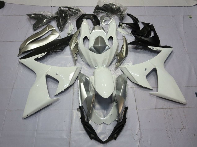 2009-2016 Silber & Weiß GSXR 1000 Motorrad Verkleidungen 2009-2016 Silber & Weiß GSXR 1000 Motorrad Verkleidungen