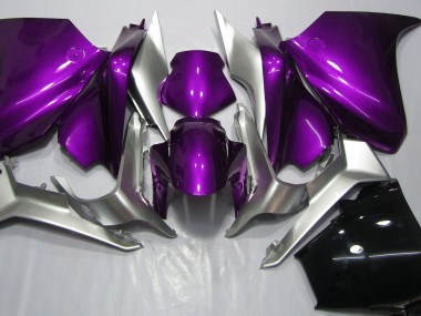 2010-2013 Dunkelviolett & Silber VFR1200 Motorrad Verkleidungen