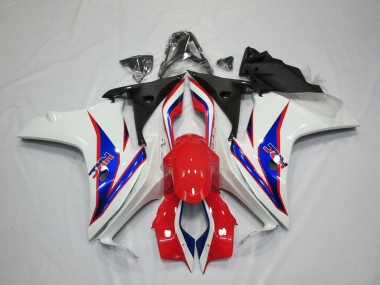 2011-2012 Blau Weiß Rot HRC CBR600F Motorrad Verkleidungen