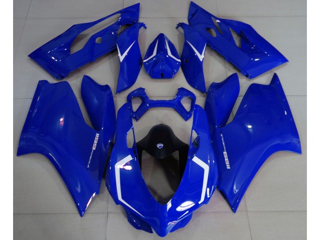 2011-2014 Glänzend Blau & Weiß Ducati 1199 Motorrad Verkleidungen 2011-2014 Glänzend Blau & Weiß Ducati 1199 Motorrad Verkleidungen