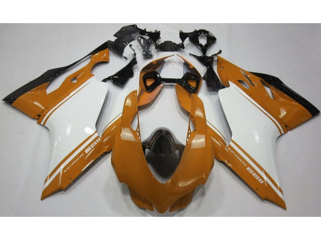 2011-2014 Orange Glänzend Silber & Schwarz Ducati 1199 Motorrad Verkleidungen 2011-2014 Orange Glänzend Silber & Schwarz Ducati 1199 Motorrad Verkleidungen