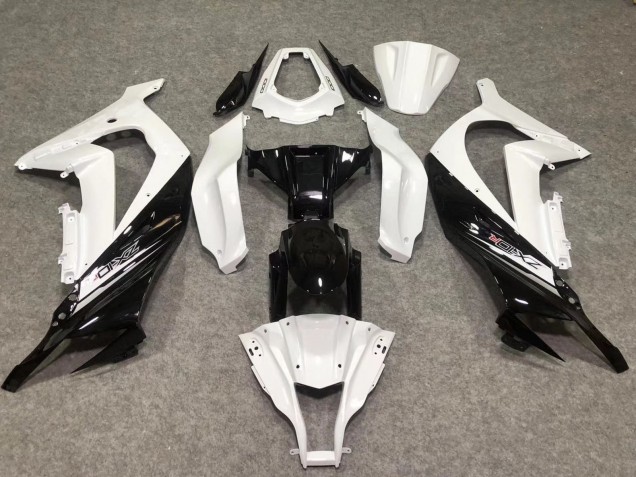 2011-2015 Glänzend Weiß / Schwarz ZX10R Motorrad Verkleidungen 2011-2015 Glänzend Weiß / Schwarz ZX10R Motorrad Verkleidungen