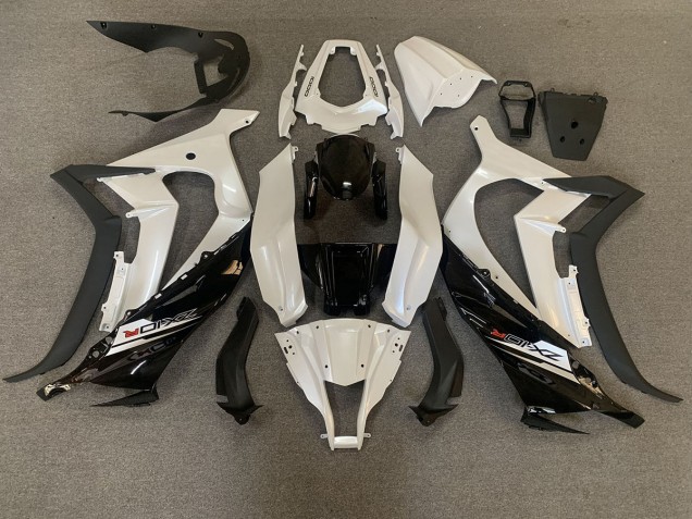 2011-2015 Perlweiß & Schwarz ZX10R Motorrad Verkleidungen 2011-2015 Perlweiß & Schwarz ZX10R Motorrad Verkleidungen