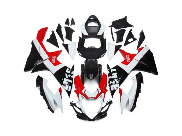 2011-2024 Benutzerdefiniert Rot & Schwarz Mit Logos GSXR 600-750 Motorrad Verkleidungen 2011-2024 Benutzerdefiniert Rot & Schwarz Mit Logos GSXR 600-750 Motorrad Verkleidungen
