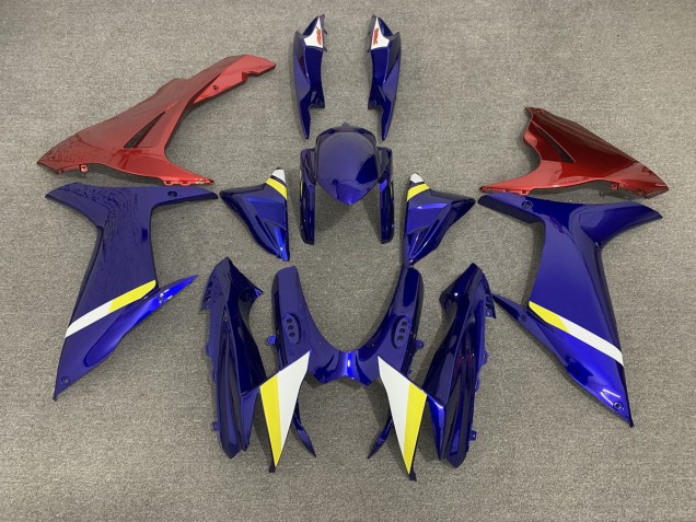 2011-2024 Blau Mit Roten Unterteilen GSXR 600-750 Motorrad Verkleidungen 2011-2024 Blau Mit Roten Unterteilen GSXR 600-750 Motorrad Verkleidungen