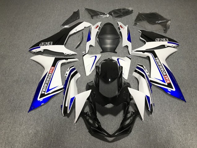 2011-2024 Blau Schwarz & Weiß Schrift GSXR 600-750 Motorrad Verkleidungen 2011-2024 Blau Schwarz & Weiß Schrift GSXR 600-750 Motorrad Verkleidungen